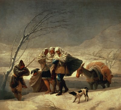 The Snowstorm, 1786-87 by Francisco de Goya